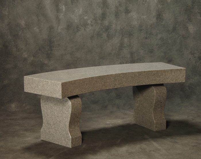 Roquemore Marble And Granite Curved Bench