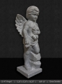 GS 47 - Grey Granite Angel with Flowers 18”