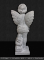 GS 47 - Grey Granite Angel with Flowers 18”