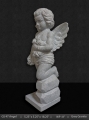 GS 47 - Grey Granite Angel with Flowers 18”