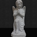 Grey Granite Kneeling Angel 12”