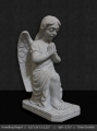 Grey Granite Kneeling Angel 12”