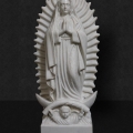 White Marble Our Lady of Guadalupe 24”