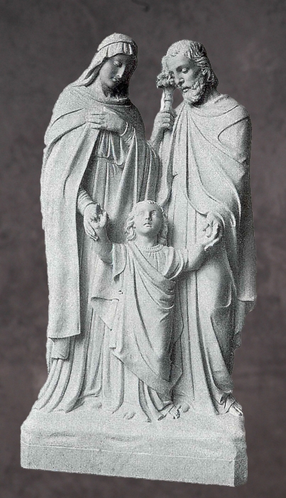 Italian Marble Holy Family Statues