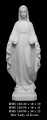 Bonded Marble Madonna Statue